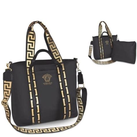 versace parfumes bag|versace parfums black tote bag.